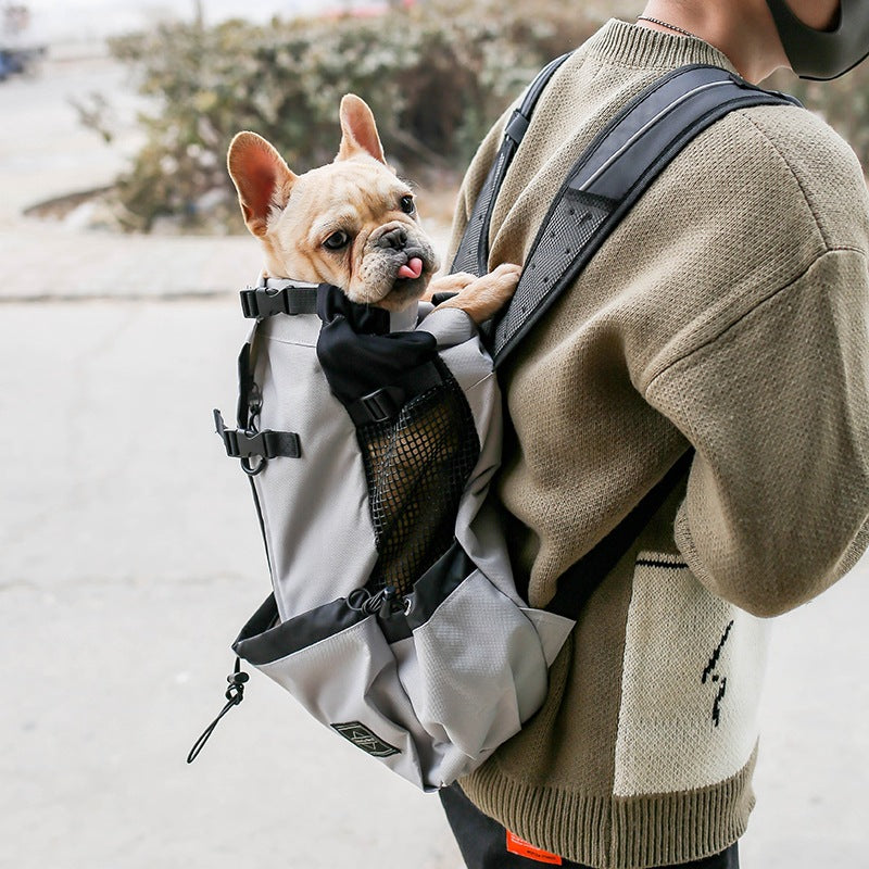 Adjustable Front & Back Pet Carrier Backpack for Puppies