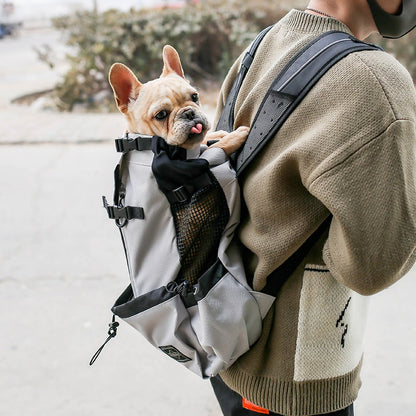 Adjustable Front & Back Pet Carrier Backpack for Puppies