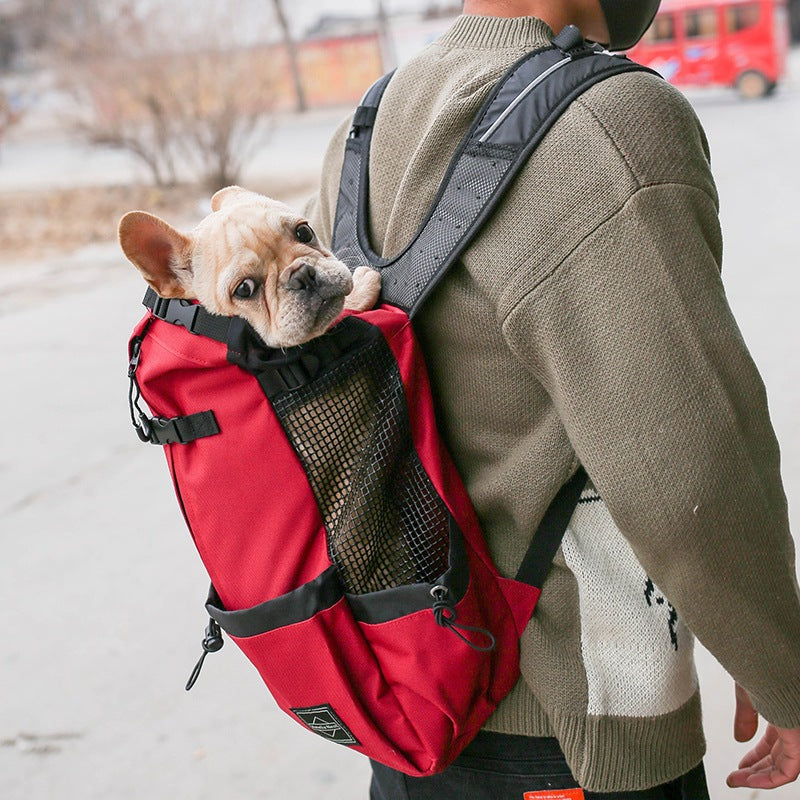 Adjustable Front & Back Pet Carrier Backpack for Puppies