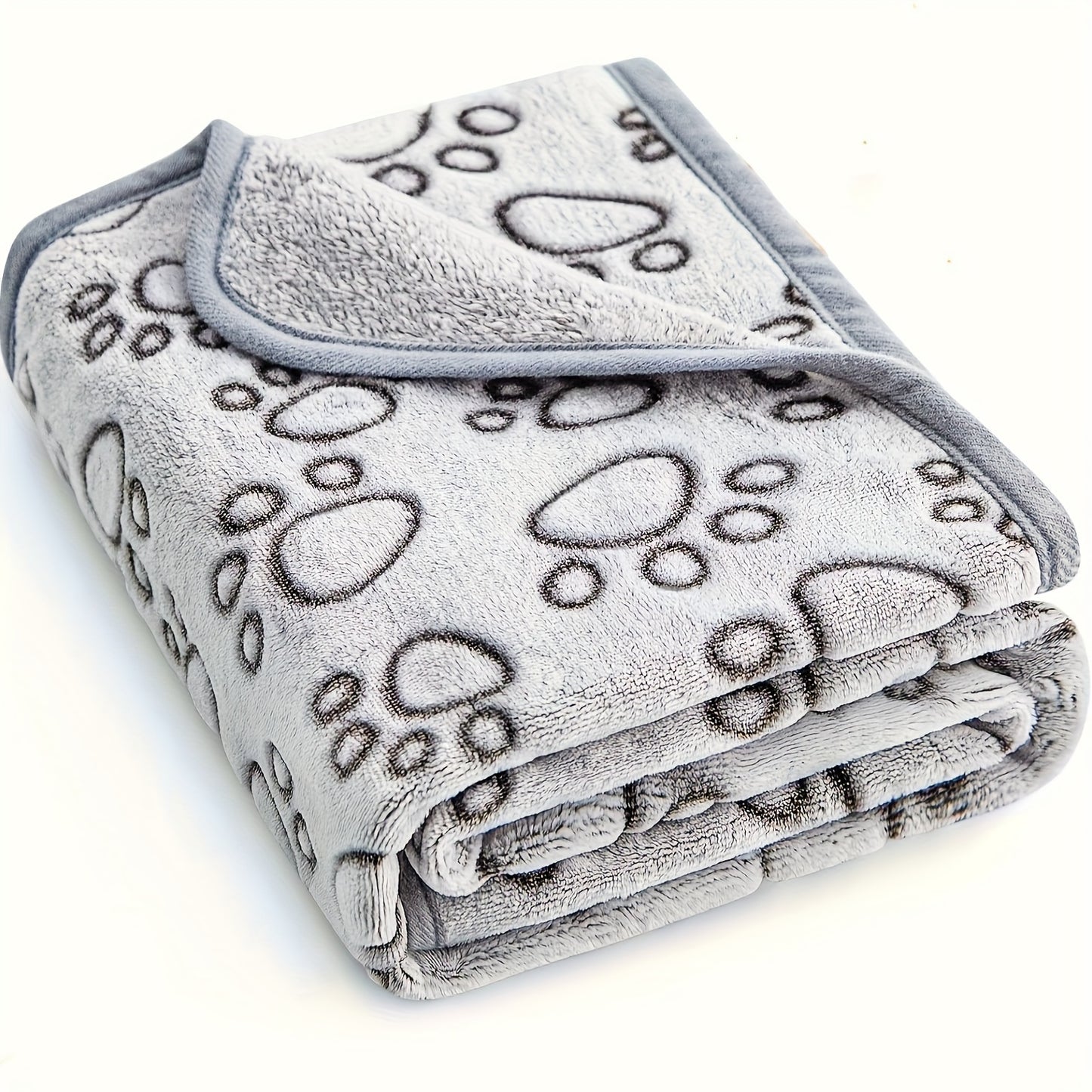 Soft Fluffy Cute Cartoon Pattern Pet Blanket