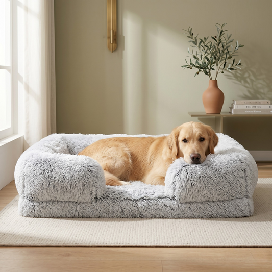 The HappyNest™ Plush Sofa Bed — Your Pet Happiness